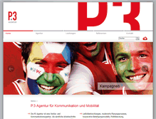 Tablet Screenshot of p3-agentur.de